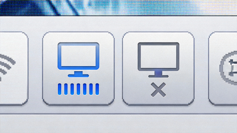 Windows系统任务栏网络图标显示已连接与未连接的对比状态